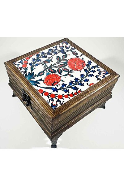 Çini Evi Blessings Symbol Pomegranate Motif Storage Box