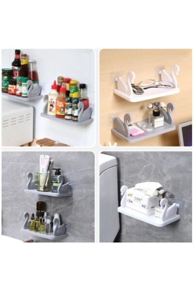 ANI OFİS KIRTASİYE A K Kuğu Tasarımlı Kendinden Yapışkanlı Raf Pratik Kozmetik