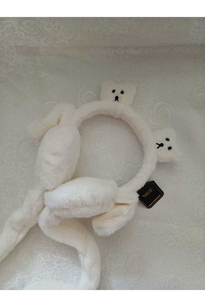 Fua Shop Children's Movable Sound Headphones with Teddy Bear