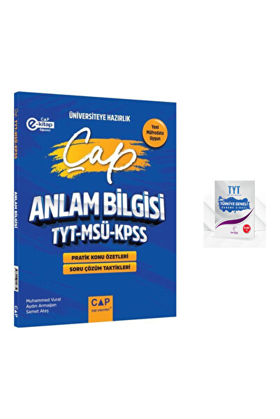 Çap Yayınları Çap Yayınları TYT MSÜ KPSS Türkçe Anlam Bilgisi
