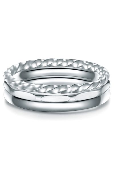 eastside Edelstahlring 3er Set Ringe Edelstahl