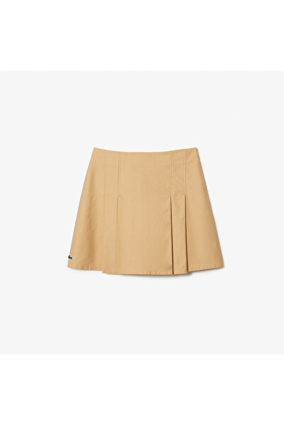 Lacoste Kadın Regular Fit Bej Etek