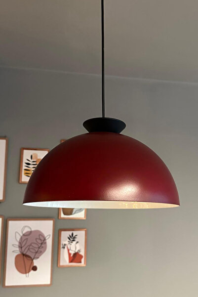 Bamyum Yimpi Vişne Çürüğü Avize Siyah Kase Başlık Tekli Sarkıt Salon Kuaför D...