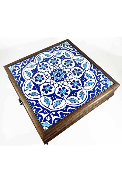 Çini Evi Geometric Pattern Wooden Jewelry Box