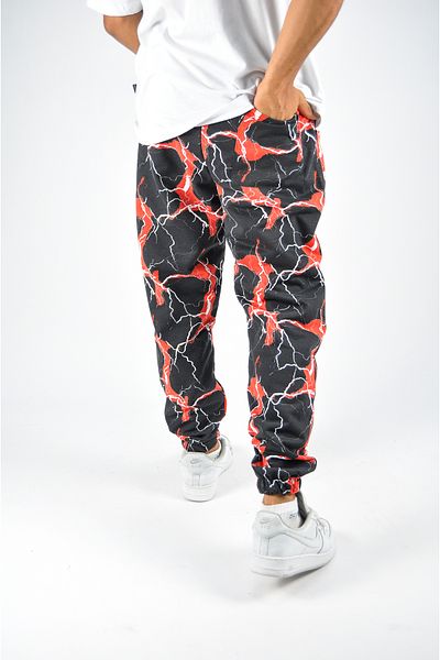 Superbluemexico Blitch Patterned Trousers with Elastic Legs