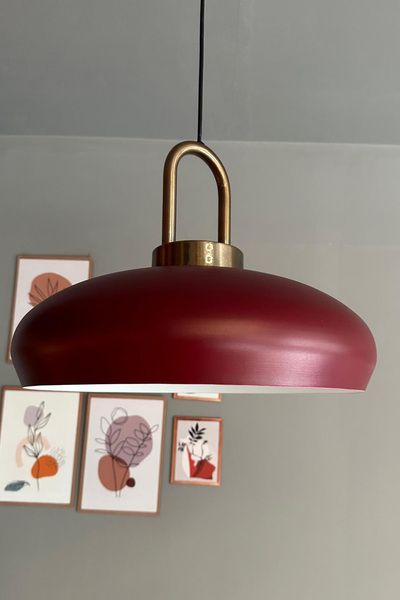 Bamyum Estrela Vişne Çürüğü Tekli Avize Eskitme Kilit Başlık İç Mekan Aydınlatma Dekoratif Mutfak Hol Cafe