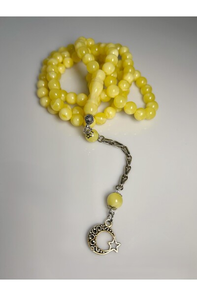 Black Sea Port Usta Işi Üst Düzey 99 Lu Beyrut Toz Damla Kehribar Namaz Tesbihi