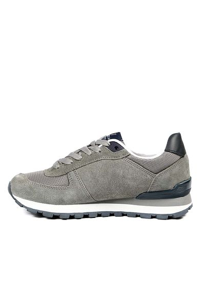 Hammer Jack 19250 Model Unisex Gray Sneakers - 100% Genuine Leather, Peruvian Collar