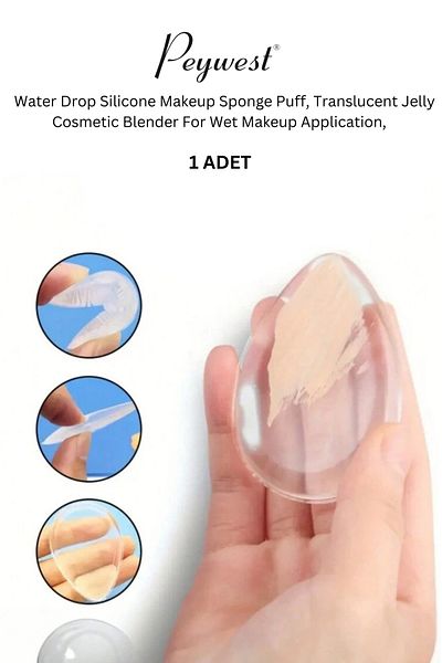PEYWEST 1Pc Transparent Clear Puff Makeup Tool - Dispenser Accessory