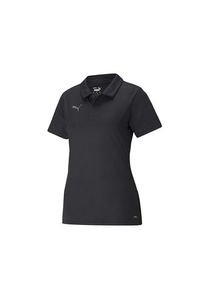 Puma 657408 Tricou Teamliga Sideline W Polo cu gât Tricou pentru femei Dry-Cell NEGRU
