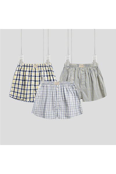 Giordano Men's Cotton Contrast Color Boxers (3pcs/pack)