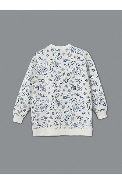 LC Waikiki Tunica hanorac oversize pentru femei LCW Modest Patterned
