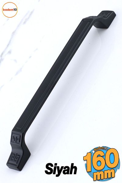 Badem10 Can Mat Culoare Neagră Metal 160 Mm Mobilier Bucătărie Sertar Dulap Dulap 16 Cm Mâner Mâner Mânere