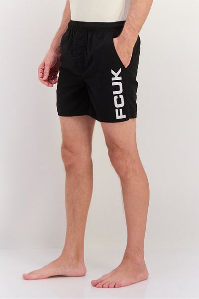 French Connection Men Swimwear Board Short, Black
