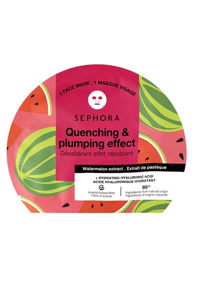 SEPHORA COLLECTION Watermelon Fruit & Plant Hyalurinc Acid Mask - Moisturizing and Plumping K