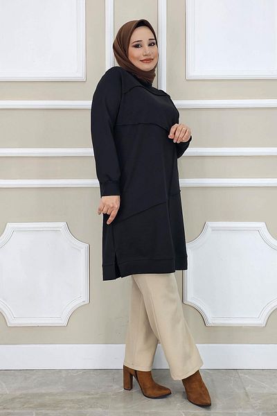 PYS Women's Nervured Stitching Teseture Tunic