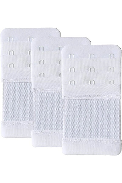 sipariskusu 3 ADET  Lastikli Sütyen Uzatma Kopçası Agraf/geniş 3 Kancalı Ek A...