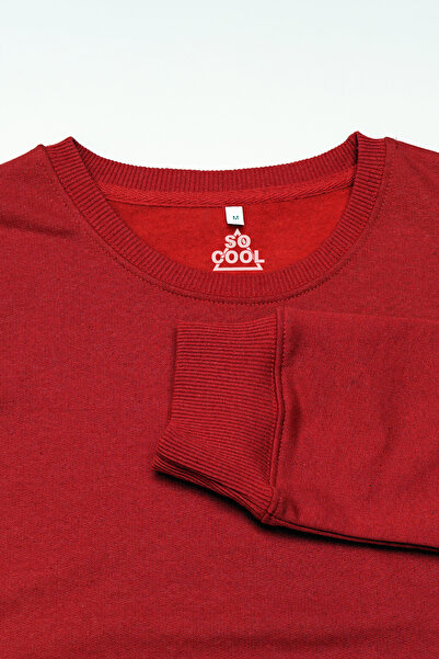 so cool Червоний унісекс світшот з принтом «Скелетний танець» - Сухий череп