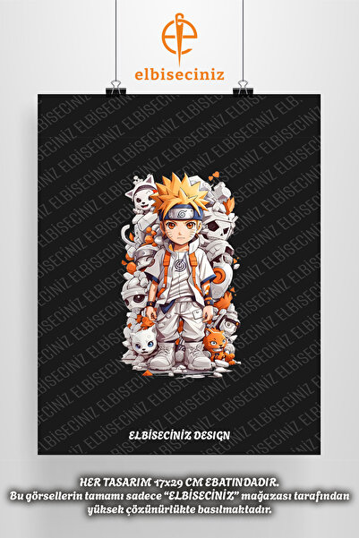 VİZYON İKRA طباعة نسيج DTF مميزة تحت عنوان "NARUTO". يمكن لصقه بسهولة بالكي