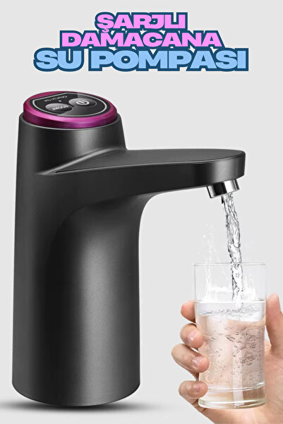 Uni zer Akıllı Damacana Su Pompası USB Şarjlı Damlatmayan Ev Ofis Damacana Po...