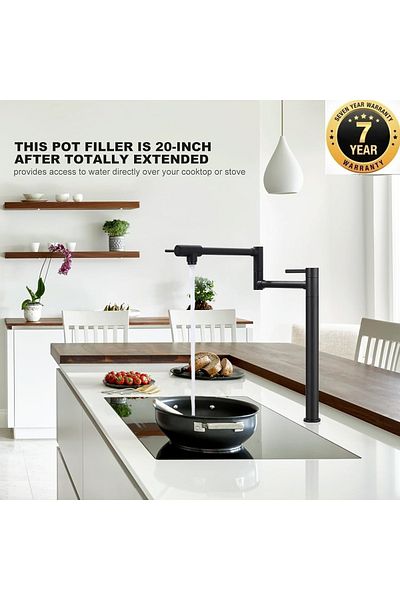 OEM Kitchen Stove Side Pot Faucet New Model Black Color Imported