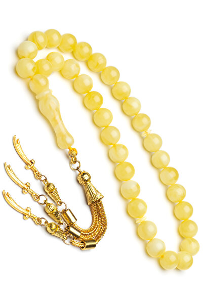 OTTOTESBİH Erkek Zülfikar Kılıcı Beyrut Damla Kehribar Tesbih