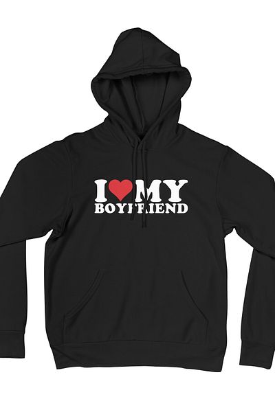 Texclusive I Love My Boyfriend - Special Gift for Lover Hooded Sweatshirt
