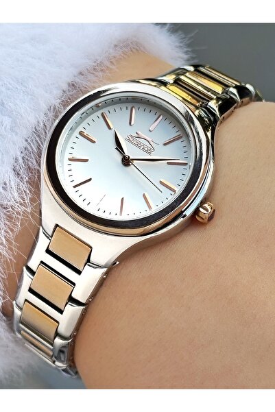 Slazenger Çelik Kordon Gümüş-Rose Renk Kadın Saati 2254.3.11SZ