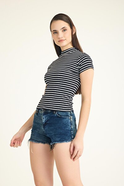 COTENCONCEPT Stand Collar Short Sleeve Camisole T-Shirt