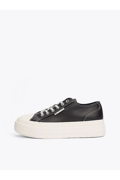 Tommy Hilfiger Pantofort negru pentru femei, cu șireturi, cu logo-ul mărcii, stil sport EN0EN02714-BDS