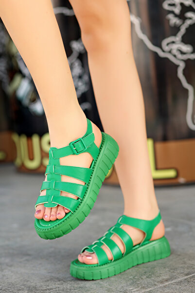 kajal ayakkabı FOKUS Kaiš Na vezivanje Debeli đon Sandale