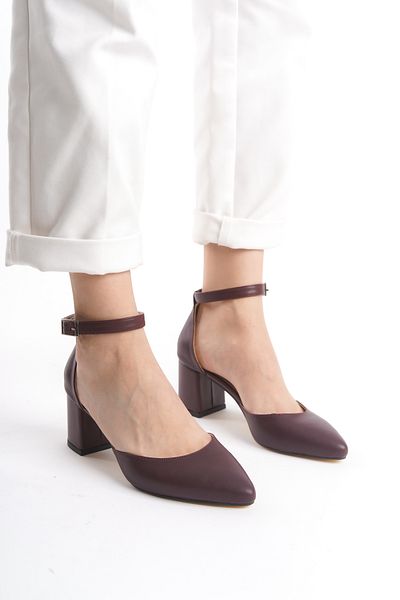 İDOL SHOES Women's Low Heel Stiletto