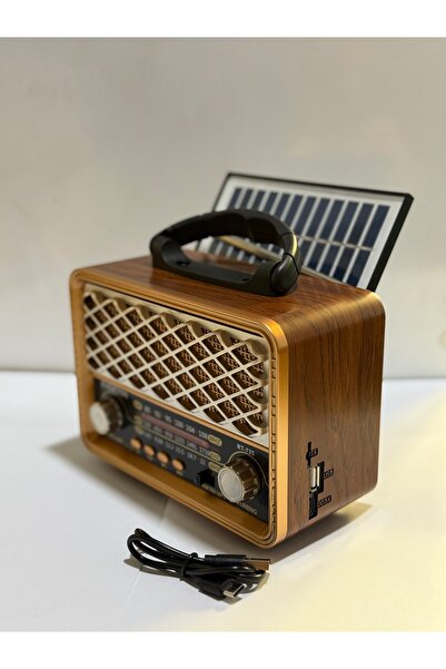 BLOMSTER Everton Rt-735 Solar Enerjili Nostajık Radyo Bluetooth usb/fm/radyo