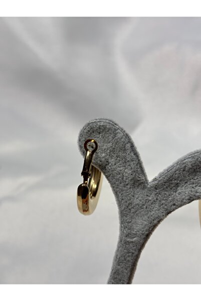 Uzak Işıklar Kalın hilal küpe gold