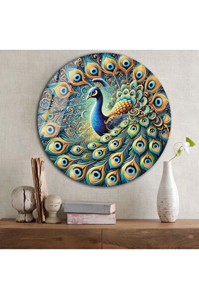 bestdecor Okrugli stakleni sto Noble Peacock | Poklon, Dekorativni, Kancelari...