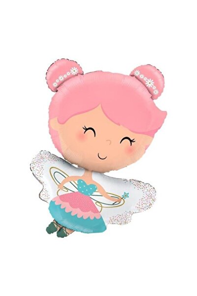 parti sürprizi Kanatlı Peri Kızı Folyo Balon 1 Adet