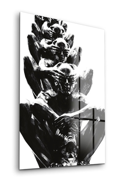 Decovetro Αφηρημένο σχέδιο σε γυάλινο πίνακα