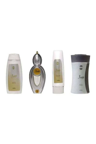 Ajmal Wisal Gift Set EDP (50ml), Shower Gel (200ml), Body Lotion (100ml), Powder (200grams