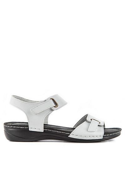 Muya White Anatomical Sole Heel Spur Women's Sandals - Neun