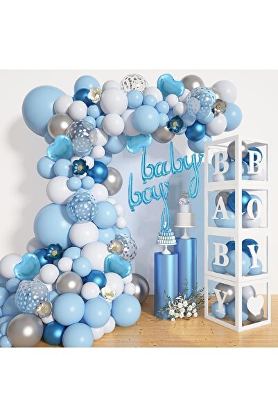 Bkmc PARTY DE SEX DE LUX BĂIEȚI SET DE CURELE BUBBLE ALB ALBASTRU CUTII DE BE...