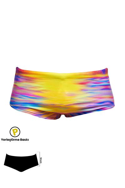 Funky Trunks Darkinjung Sunset Men's Training Swimsuit, 14cm Trunks