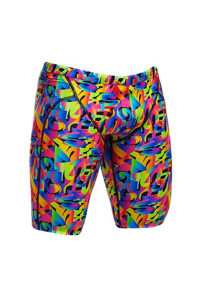 Funky Trunks Jam Color Funk Boy's Training Swimsuit, Knee-Length Jammer
