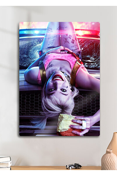 DekorHane Harley Quinn, Echipa Suicide - Pictură lucioasă cu imprimare metalică
