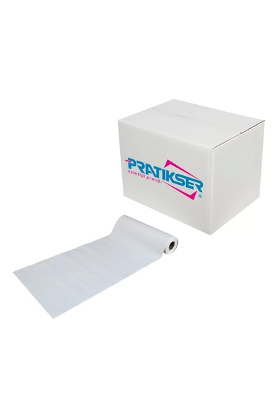Pratikser مفرش طاولة للاستعمال مرة واحدة غير مطبوع - 120x150 سم - 10 قطع/لفة