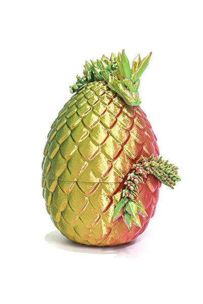 MooieBaby's Kristal Ejderha Yumurta Seti -  Hareketli Organik 3D Figür Oyuncak | Dekoratif Koleksiyon Ürünü