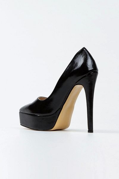 MFT AYAKKABI Pantofi de seara cu toc inalt din piele lacuita neagra