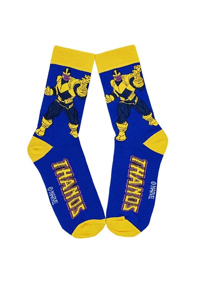 Shuttle Park Unisex Special Series Happy Colorful Socks Marvel Thanos Πολύχρωμες κάλτσες με μοτίβο