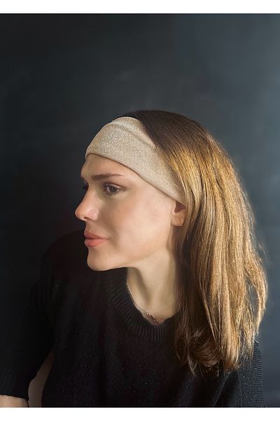 Bukiro Bandă de păr groasă cu sclipici Bandana de păr cadou cu sclipici Bandana de păr din dantelă