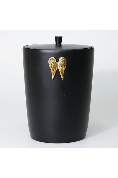 Selim Coș de gunoi Black Gold Wings