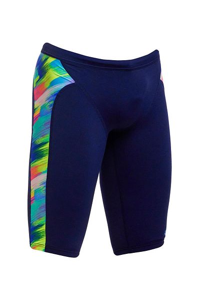 Funky Trunks Jam Streaky Strokes Boys Training Swimsuit, Knee Length Jammer